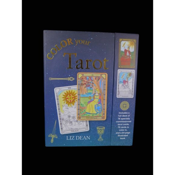 Color Your Tarot Deck Book Set Liz Dean Intuitive - Picture 11 of 16